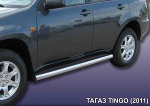 ТАГАЗ TINGO (2011)-Пороги d76 труба